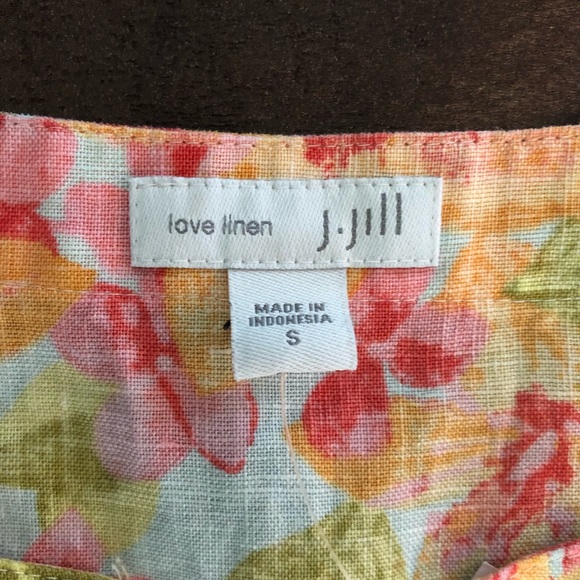 J. Jill Love Linen Sleeveless Tunic Style Dress - Picture 4 of 7